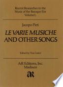 Le varie musiche and other songs