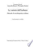 Le varietà dell'italiano