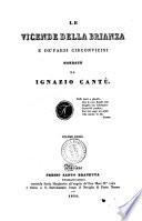 Le vicende della Brianza e de' paesi circonvicini narrate da Ignazio Cantù