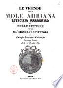 Le vicende della Mole adriana esercizio accademico di belle lettere