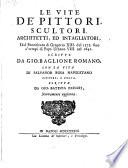 Le vite de pittori, scultori ... ed intagliatori dal pontificato di Gregorio XIII