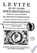 Le vite dè più celebri Poeti provenzali..Scrite in lingua franzese