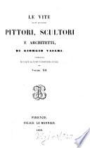Le vite de più eccellenti pittori, scultori e architetti, pubblicate per cura di una Società di Amatori delle Arti belle