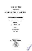 Le vite de' più eccellenti pittori, scultori ed architetti scritte da Giorgio Vasari