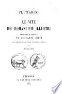 Le vite dei romani più illustri Plutarco