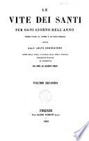 Le vite dei santi per ogni giorno dell'anno opera utile al clero e a ogni fedele scritta dall'abate Rohrbacher