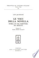Le voci della novella