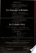 Le Voyage à Reims ; Le comte Ory