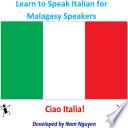 Learn to Speak Italian for Malagasy Speakers