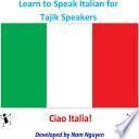 Learn to Speak Italian for Tajik Speakers