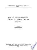 Legati e governatori dello Stato pontificio (1550-1809)