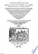 Legendario delle vite di tutti li Santi
