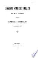 Leggende storiche siciliane dal XIII al XIX secolo