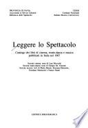 Leggere lo spettacolo