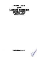 Leggere, obbedire, combattere