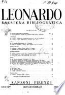Leonardo rassegna mensile della coltura italiana
