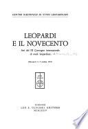 Leopardi e il Novecento