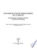 Les cités de l'Italie tardo-antique, IVe-VIe siècle