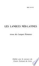 Les Langues néo-latines