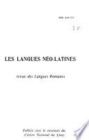 Les Langues néo-latines