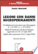 Lesioni con danni micropermanenti