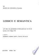 Lessico e semantica