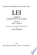 Lessico etimologico italiano: albus - apertura [pt. 1. albus - America, pt. 2. America - aperatura