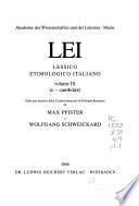 Lessico etimologico italiano