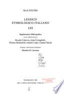 Lessico etimologico italiano