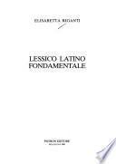 Lessico latino fondamentale