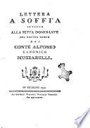 Lettera a Soffìa intorno alla setta dominante del nostro tempo. Del conte Alfonso canonico Muzzarelli