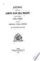 Lettera del conte Clemente Solaro della Margarita al suo figlio Carlo Alberto ed alla damigella Teresa Gentile nel giorno delle loro nozze