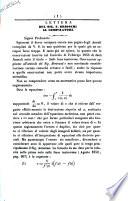 Lettera del sig. F. Brioschi al compilatore