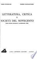 Letteratura, critica e società del Novecento