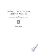 Letteratura e cultura dell'età presente