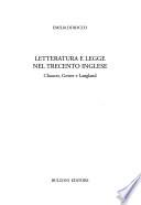 Letteratura e legge nel Trecento inglese