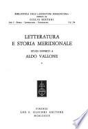 Letteratura e storia meridionale