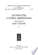 Letteratura e storia meridionale