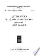 Letteratura e storia meridionale