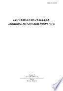 Letteratura italiana, aggiornamento bibliografico