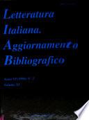 Letteratura italiana, aggiornamento bibliografico
