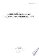 Letteratura italiana, aggiornamento bibliografico
