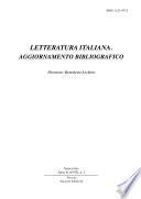 Letteratura italiana, aggiornamento bibliografico
