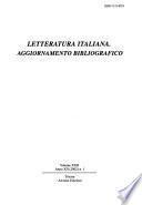 Letteratura italiana, aggiornamento bibliografico