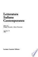 Letteratura italiana contemporanea