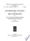 Letteratura Italiana e arti figurative