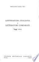 Letteratura italiana e letterature comparate