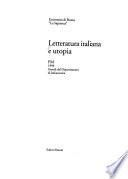 Letteratura italiana e utopia