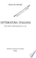 Letteratura italiana