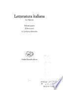 Letteratura italiana: Le opere (4 v. in 5)